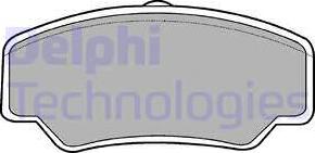 Delphi LP488 - Brake Pad Set, disc brake autospares.lv