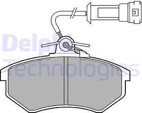 Delphi LP431 - Brake Pad Set, disc brake autospares.lv