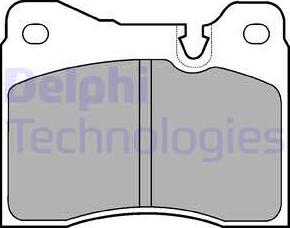 Delphi LP428 - Brake Pad Set, disc brake autospares.lv