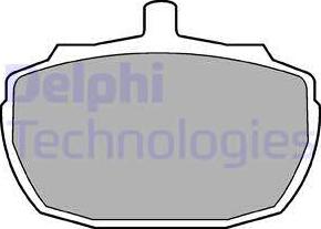 Delphi LP47 - Brake Pad Set, disc brake autospares.lv