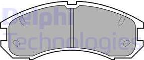 Delphi LP595 - Brake Pad Set, disc brake autospares.lv