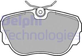 Delphi LP596 - Brake Pad Set, disc brake autospares.lv