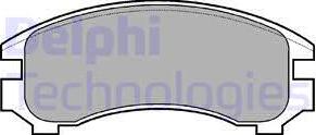 Delphi LP546 - Brake Pad Set, disc brake autospares.lv