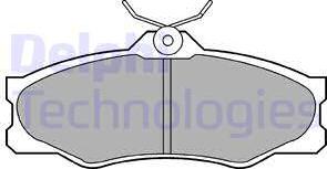 Delphi LP548 - Brake Pad Set, disc brake autospares.lv