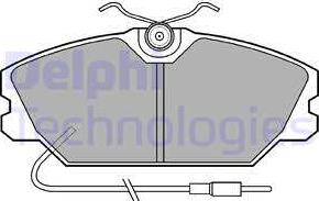 Delphi LP542 - Brake Pad Set, disc brake autospares.lv