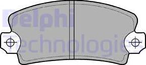 Delphi LP54 - Brake Pad Set, disc brake autospares.lv