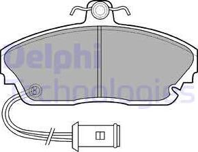 Delphi LP559 - Brake Pad Set, disc brake autospares.lv