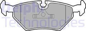 Delphi LP555 - Brake Pad Set, disc brake autospares.lv