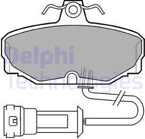 Delphi LP557 - Brake Pad Set, disc brake autospares.lv