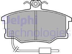 Delphi LP569 - Brake Pad Set, disc brake autospares.lv