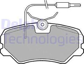 Delphi LP564 - Brake Pad Set, disc brake autospares.lv