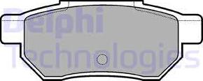 Delphi LP562 - Brake Pad Set, disc brake autospares.lv