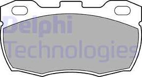 Delphi LP506 - Brake Pad Set, disc brake autospares.lv