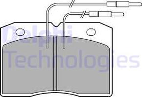 Delphi LP501 - Brake Pad Set, disc brake autospares.lv