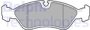 Delphi LP585 - Brake Pad Set, disc brake autospares.lv