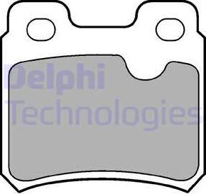 Delphi LP586 - Brake Pad Set, disc brake autospares.lv