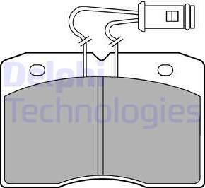 Delphi LP580 - Brake Pad Set, disc brake autospares.lv