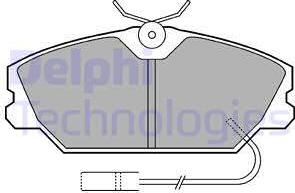 Delphi LP539 - Brake Pad Set, disc brake autospares.lv