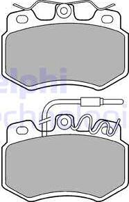 Delphi LP536 - Brake Pad Set, disc brake autospares.lv