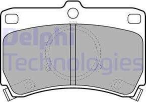 Delphi LP531 - Brake Pad Set, disc brake autospares.lv