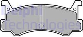 Delphi LP521 - Brake Pad Set, disc brake autospares.lv