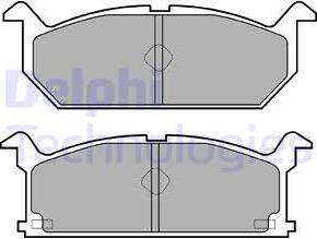 Delphi LP528 - Brake Pad Set, disc brake autospares.lv