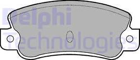 Delphi LP523 - Brake Pad Set, disc brake autospares.lv