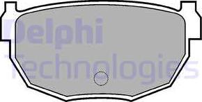 Delphi LP570 - Brake Pad Set, disc brake autospares.lv