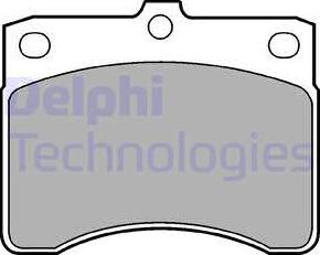 Delphi LP578 - Brake Pad Set, disc brake autospares.lv