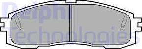 Delphi LP577 - Brake Pad Set, disc brake autospares.lv