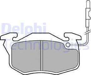 Delphi LP696 - Brake Pad Set, disc brake autospares.lv