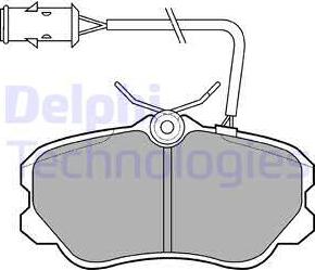 Delphi LP693 - Brake Pad Set, disc brake autospares.lv