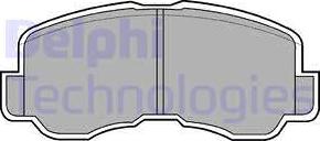 Delphi LP640 - Brake Pad Set, disc brake autospares.lv