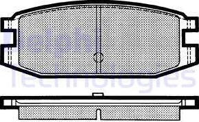 Delphi LP641 - Brake Pad Set, disc brake autospares.lv