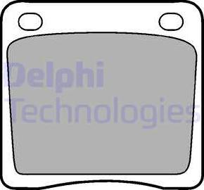 Delphi LP65 - Brake Pad Set, disc brake autospares.lv