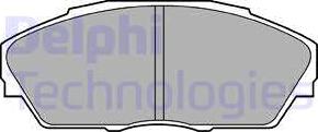 Delphi LP665 - Brake Pad Set, disc brake autospares.lv