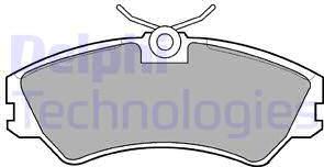 Delphi LP668 - Brake Pad Set, disc brake autospares.lv