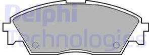 Delphi LP605 - Brake Pad Set, disc brake autospares.lv