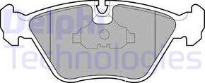 Delphi LP602 - Brake Pad Set, disc brake autospares.lv