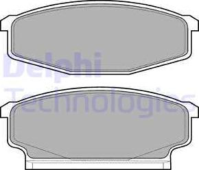 Delphi LP610 - Brake Pad Set, disc brake autospares.lv