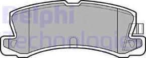 Delphi LP611 - Brake Pad Set, disc brake autospares.lv