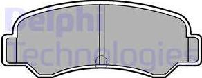 Delphi LP612 - Brake Pad Set, disc brake autospares.lv