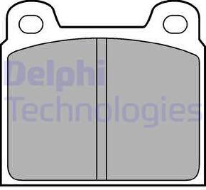 Delphi LP61 - Brake Pad Set, disc brake autospares.lv