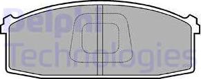 Delphi LP686 - Brake Pad Set, disc brake autospares.lv