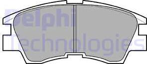 Delphi LP633 - Brake Pad Set, disc brake autospares.lv
