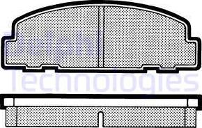 Delphi LP627 - Brake Pad Set, disc brake autospares.lv