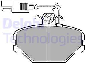 Delphi LP675 - Brake Pad Set, disc brake autospares.lv