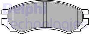 Delphi LP670 - Brake Pad Set, disc brake autospares.lv