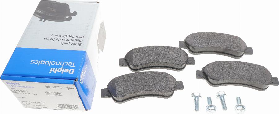 Delphi LP1994 - Brake Pad Set, disc brake autospares.lv