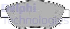 Delphi LP1990 - Brake Pad Set, disc brake autospares.lv